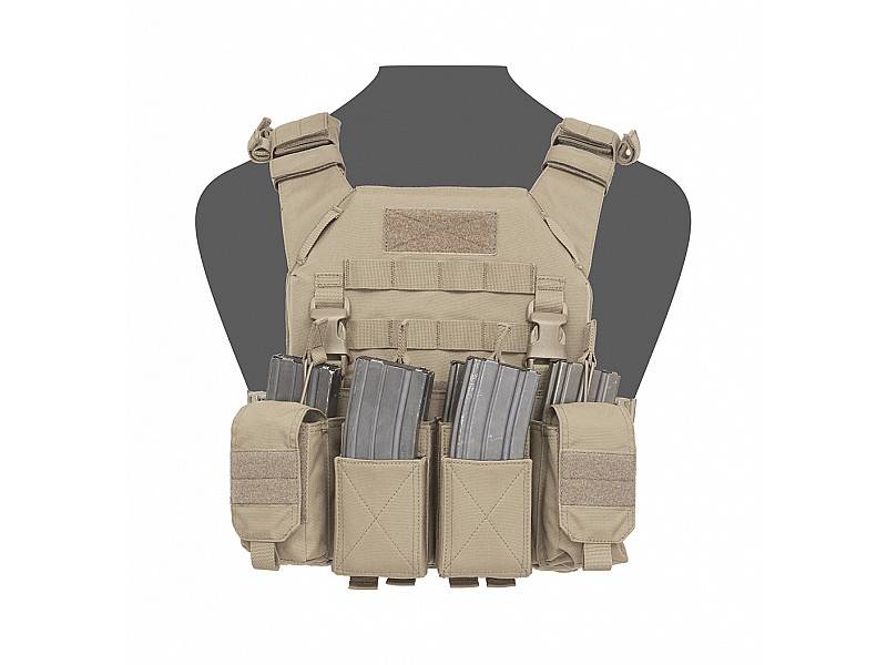 個人装備 MTEK Versa Mount Coyote Recon Plate Carrier w Pathfinder Chest Rig - Coyote Tan