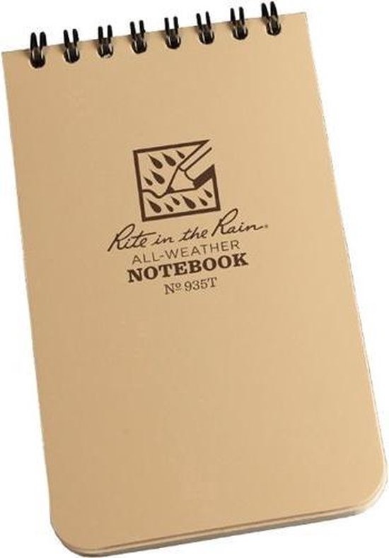 Pocket Top Spiral Notebook 7,62cm X 12,7cm - Coyote