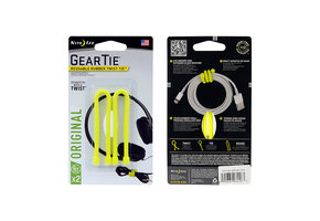 Gear Tie 6" 2 pack Neon yellow