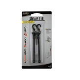 Nite Ize Gear Tie Clippable Twist 3" Black 2pack