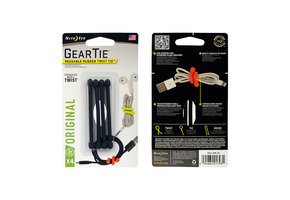 Gear Tie 3" 4 pack Black