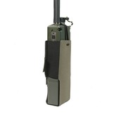 Laser Cut Wing Velcro MBITR/Harris Radio Pouch (Left Side) - Ranger Green