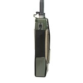 Laser Cut Wing Velcro MBITR/Harris Radio Pouch (Left Side) - Ranger Green