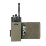 Laser Cut Wing Velcro Adjustable  Radio Pouch (Left Side)  - Ranger Green