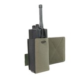 Laser Cut Wing Velcro Adjustable  Radio Pouch (Left Side)  - Ranger Green