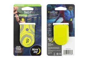 TagLit Rechargeable Safety Light - Neon Yellow