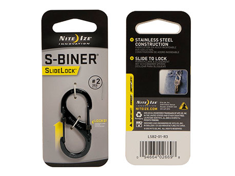 Nite Ize S-Biner #2 Slidelock Black