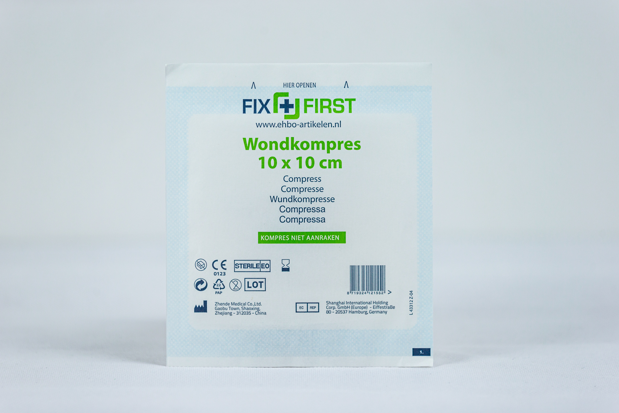 Gaaskompres 10 X 10cm