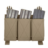 Detachable Triple Elastic Molle Pouch – Coyote Tan