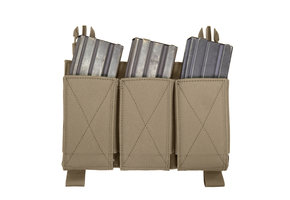Detachable Triple Elastic Molle Pouch – Coyote Tan