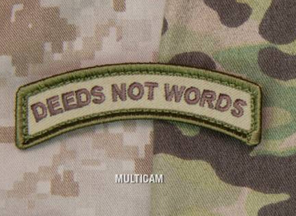 Deeds Not Words patch