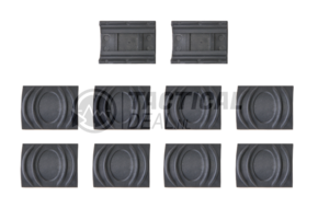 Rubber Rail Cover - Zwart