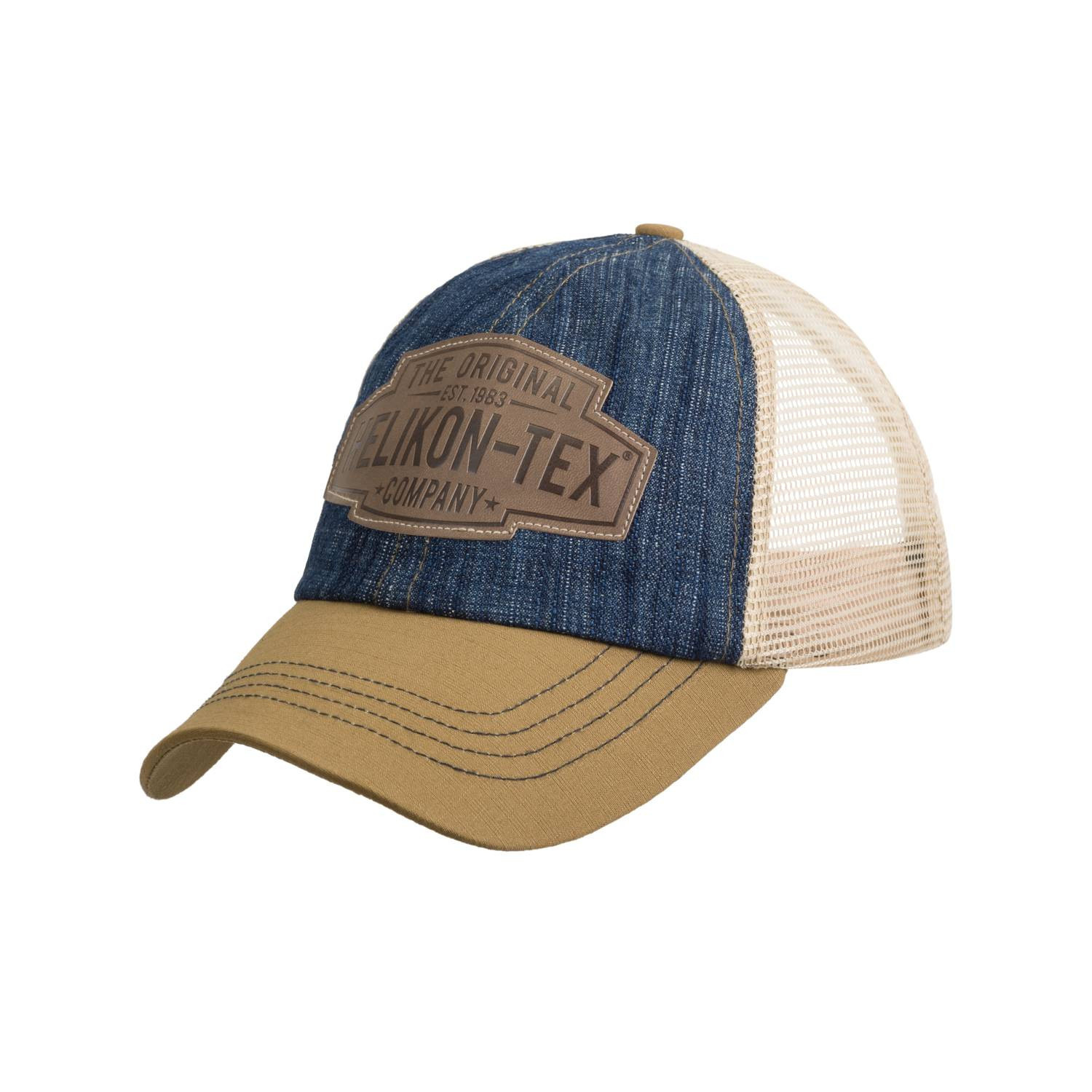 Helikon-Tex Trucker Logo Cap Denim - Denim Blue/Khaki