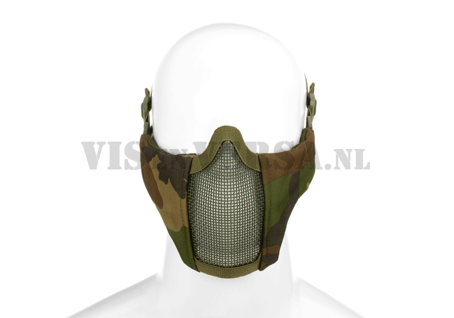 Mk.II Steel Half Face Mask - Woodland