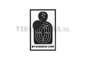 My Business Card Rubber Patch - Black / White