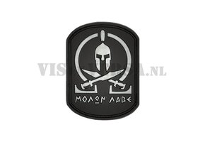 Molon Labe Rubber Patch - Schwarz