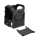 Warrior Detachable Molle Front Panel - Black