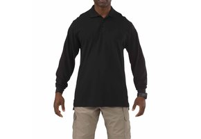 Professional L/S Polo - Black