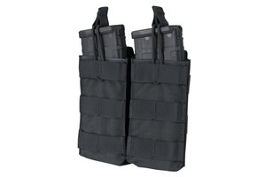 MA19 Double Open -Top M4 Mag Pouch - Black