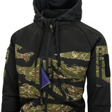 Rogue Hoodie ( FullZip) - Black/ Tiger Stripe