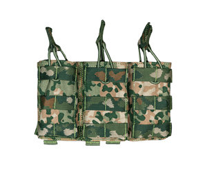 MFH Borsa MOLLE Per 3 Caricatori Triplo M4/M16 - Tasca Tattica In Poliestere HDT Camo, 19x25x5 Cm - 6