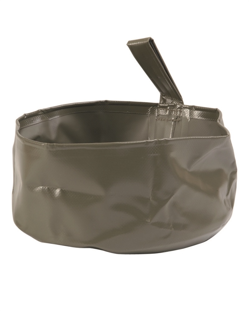 Collapsible PVC Bowl 5L - Olive