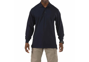 Performance L/S Polo - Dark Navy