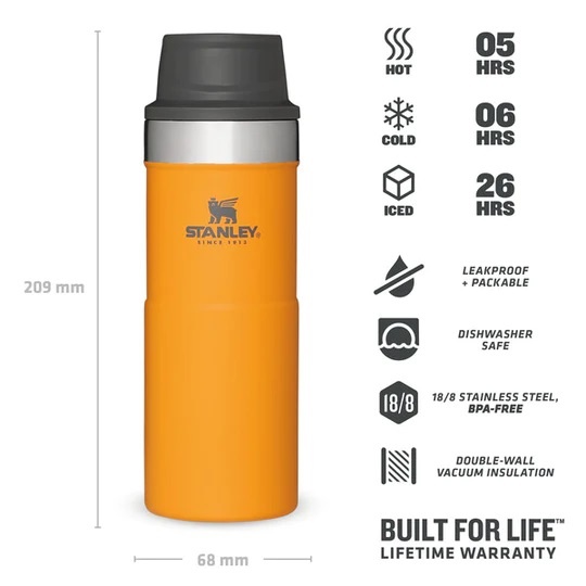Trigger Action Travel Mug 0.35L - Matte Black