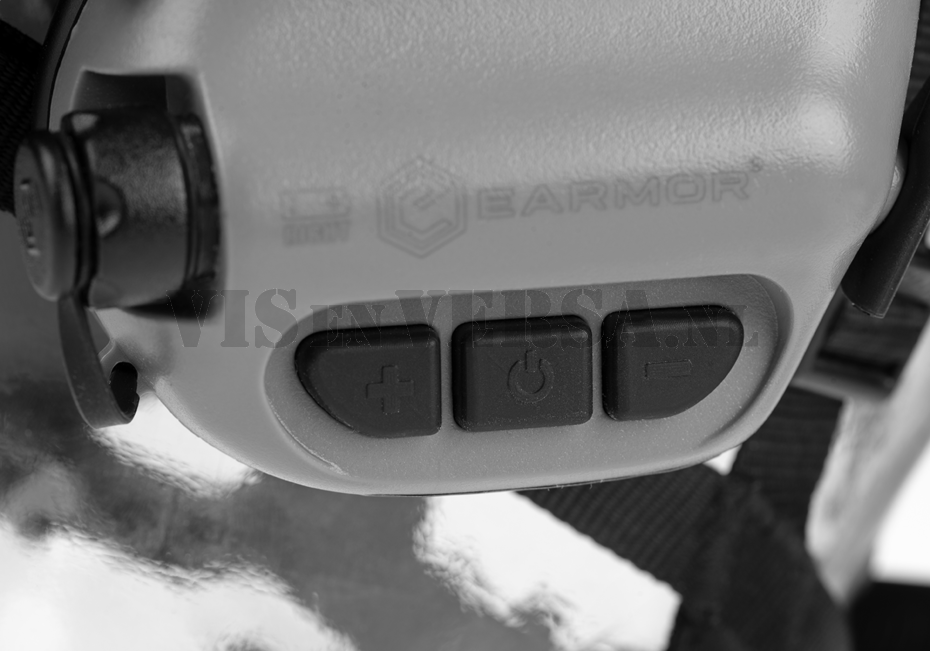 M32H PLUS Tactical Headset with Helmet Adapters ARC - Grey