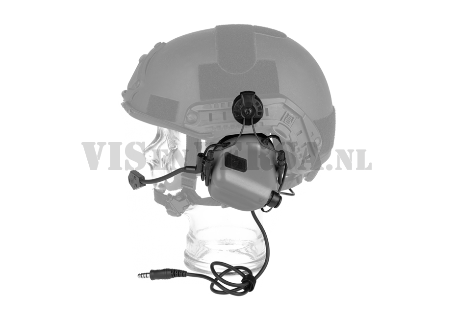 M32H PLUS Tactical Headset with Helmet Adapters ARC - Grey