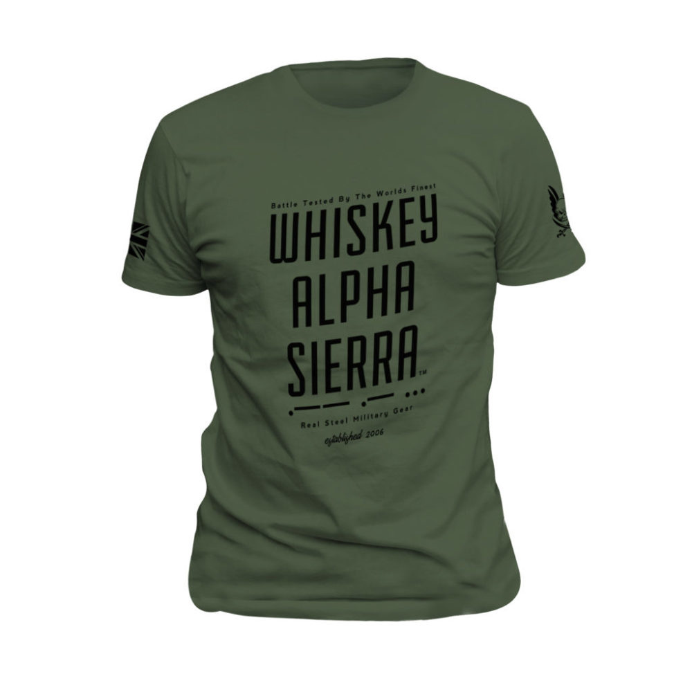 Whisky Alpha Sierra T-Shirt - Olive Drab