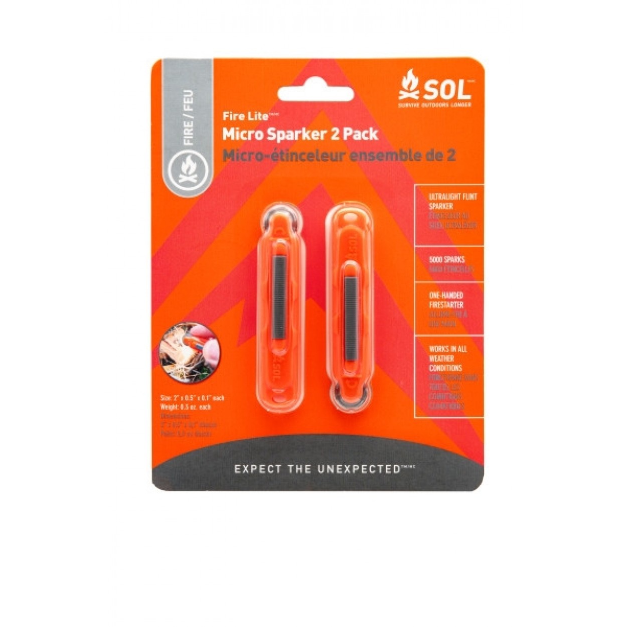 Fire Lite Micro Sparker 2 Pack - Orange