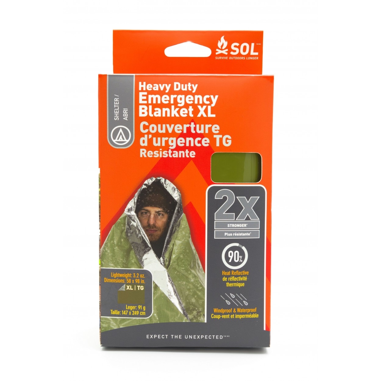 Heavy Duty Emergency Blanket  XL - OD