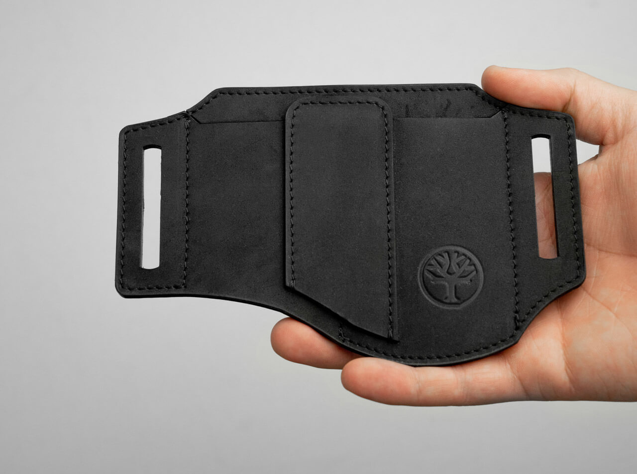 Belt Organiser Leather - Black