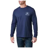 Quiet Warrior Long Sleeve Tee - Pacific Navy