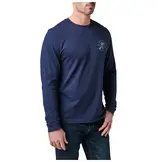 Quiet Warrior Long Sleeve Tee - Pacific Navy