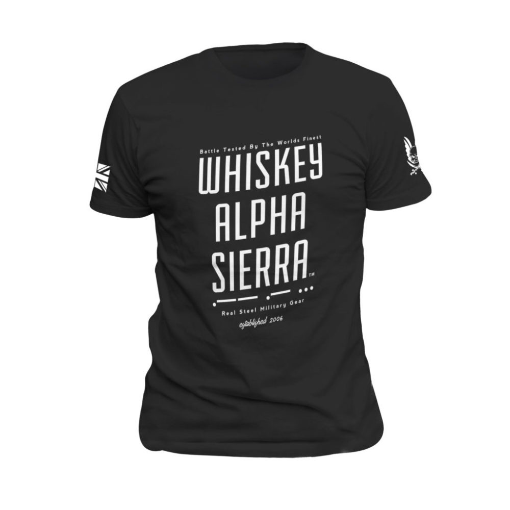 Whisky Alpha Sierra T-Shirt - Black