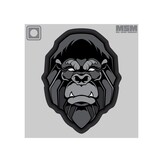 Gorilla Head PVC Patch