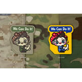 We Can Do it Cute PVC Patch - Fullcolor