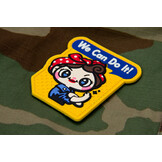 We Can Do it Cute PVC Patch - Fullcolor