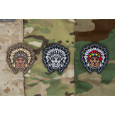 Native American Warrior Head 1 Patch  - Fullcolor