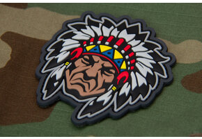 Native American Warrior Head 1 Patch  - Fullcolor