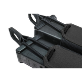 Laser Cut Double Bungee Pistol Pouch - Black