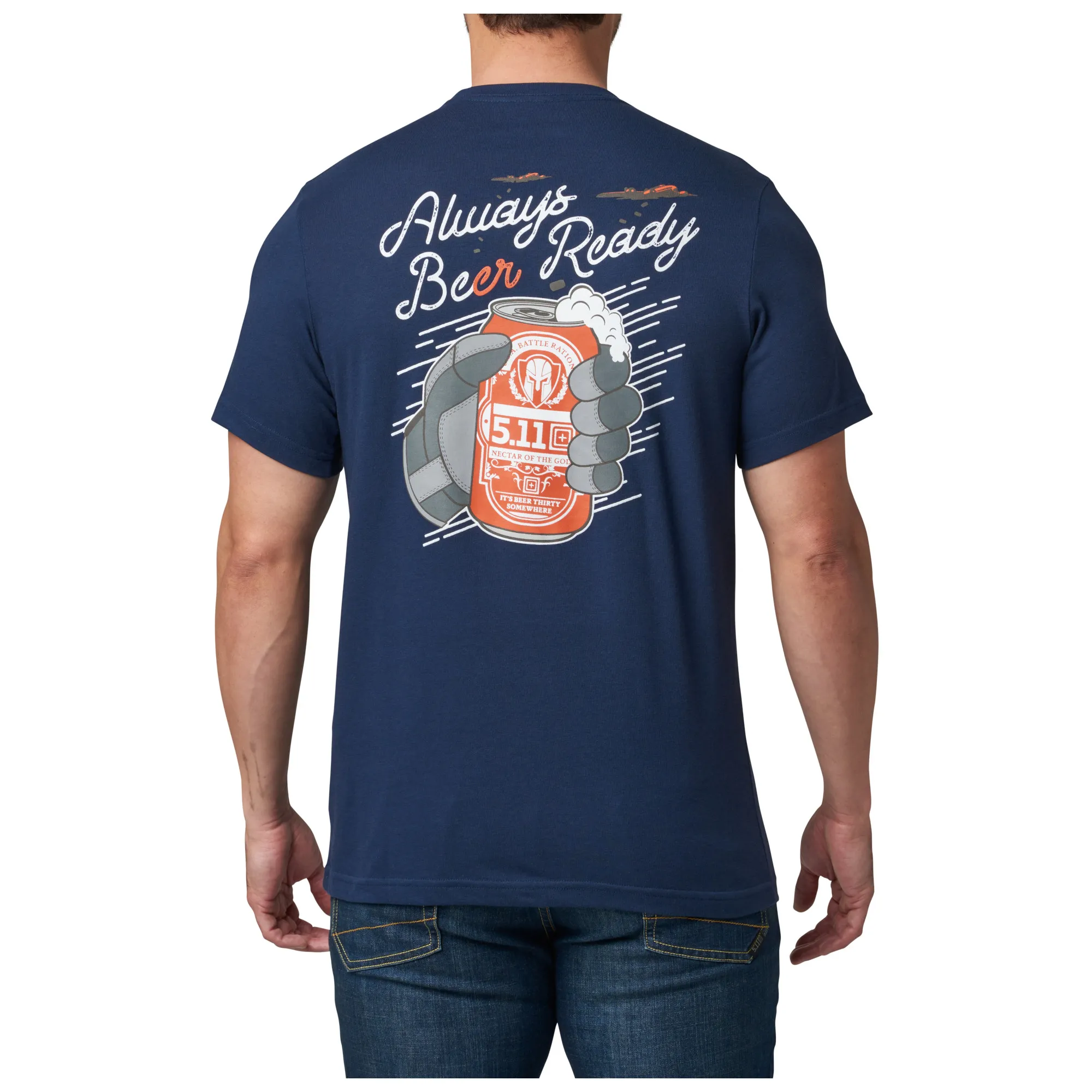 Always Beer Ready Tee - Pacific Navy