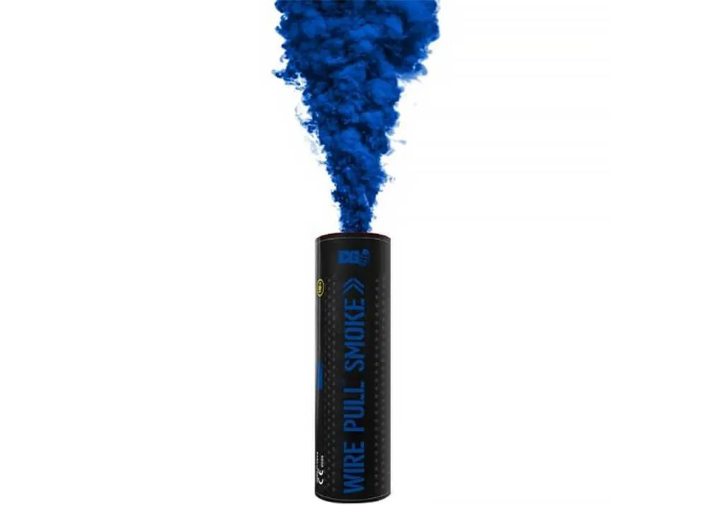 Smoke Grenade  WP40 Wire Pull - Blue