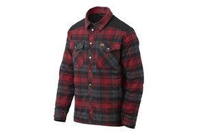 Winter Warden Shirt - Slate Crimson Plaid