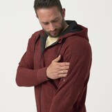 Covert Tactical Hoodie (FullZip) - Melange Red