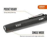 EDC PL 2AAA Flashlight - Black
