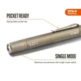 EDC PL 2AAA Flashlight - Sandstone