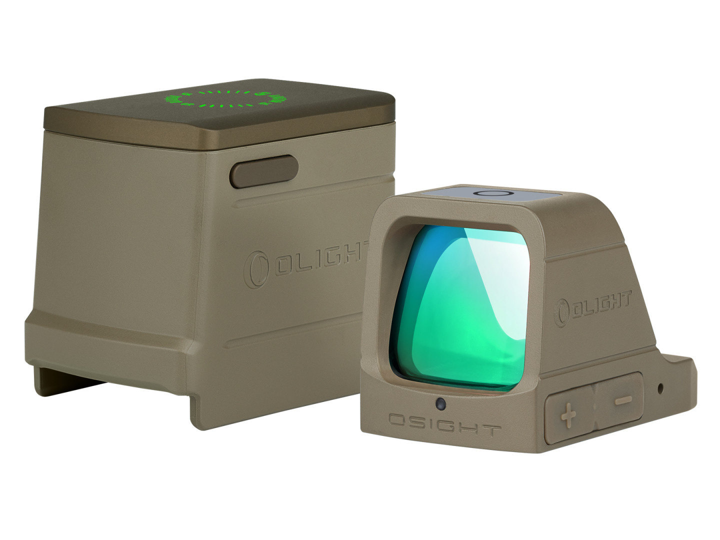 Osight Green dot - Dark Earth